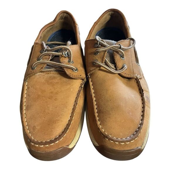 Sebago Brown Boat Shoes with Moccasin Style and Low-Profile Design - Picture 1 of 10
